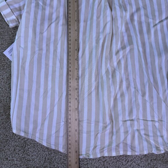 Member's Mark Women's Tencel Camp Shirt Size Medium Striped NWT E910 - Picture 7 of 8